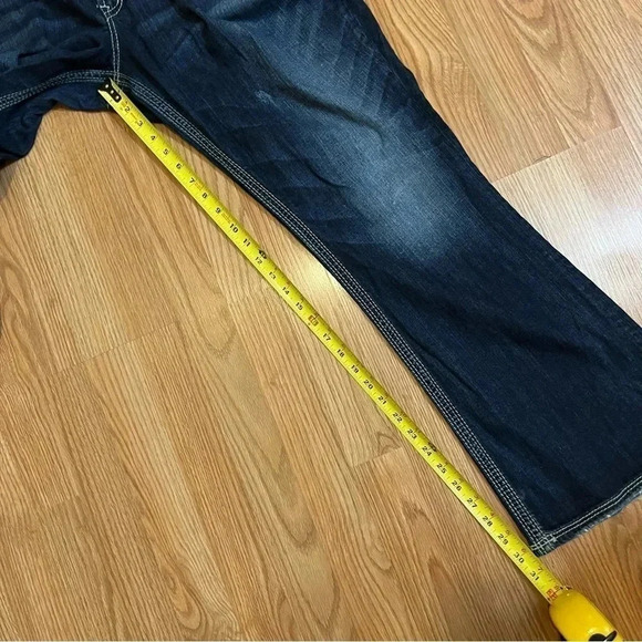 Silver Suki Surplus Jeans S224 L32 Womens Dark Wash Thick Stitched Blue Jeans - Picture 11 of 13